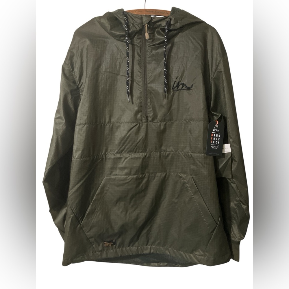 New with Tags Imperial Motion Fleet Anorak Windbreaker Jacket Size L Rain Hiking